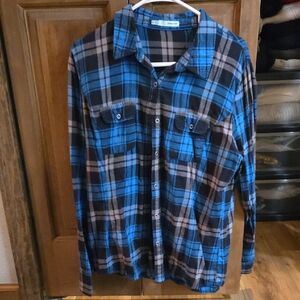 Maurices Blue and Black Checkered Shirt